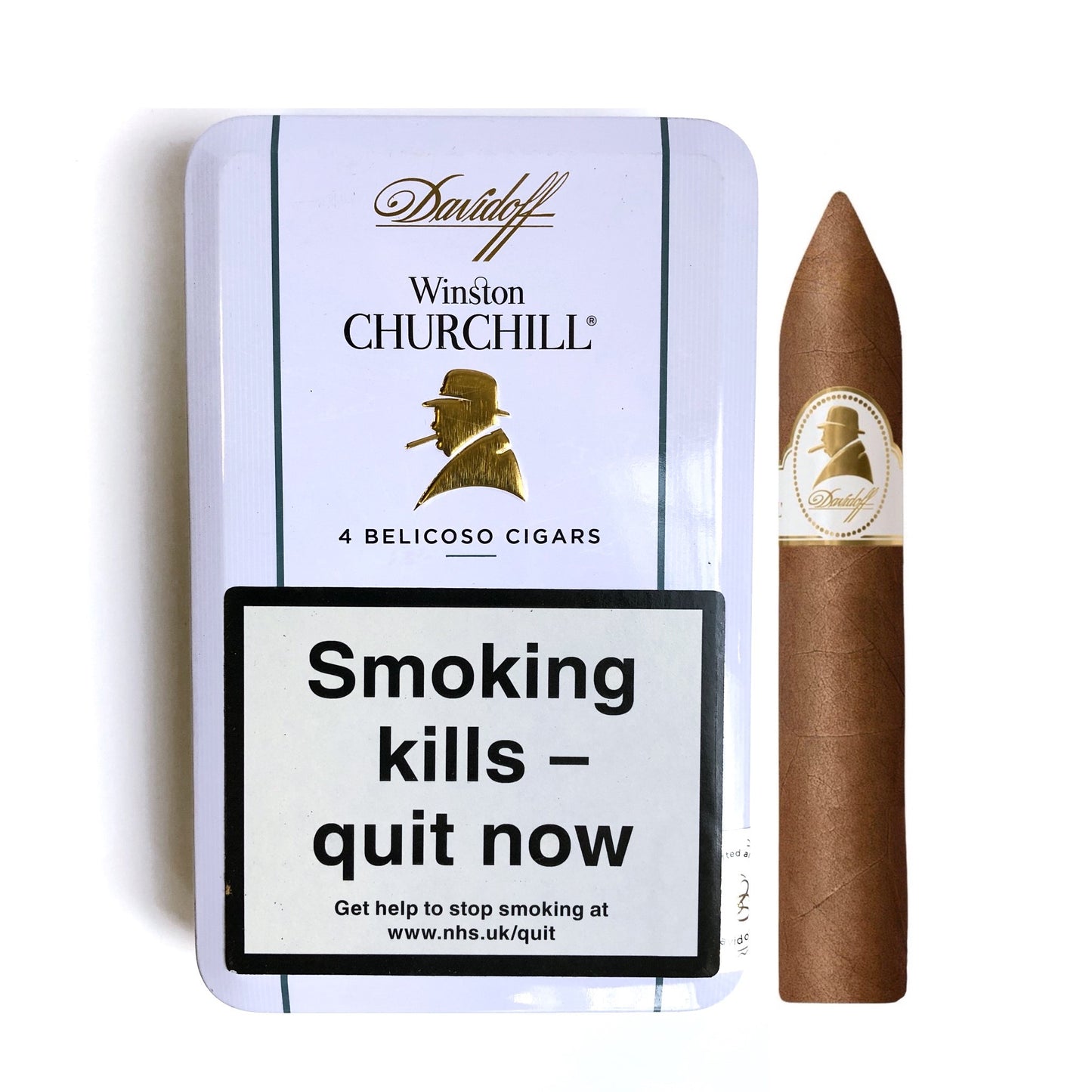 Davidoff Winston Churchill Belicoso - Tin of 4 cigars