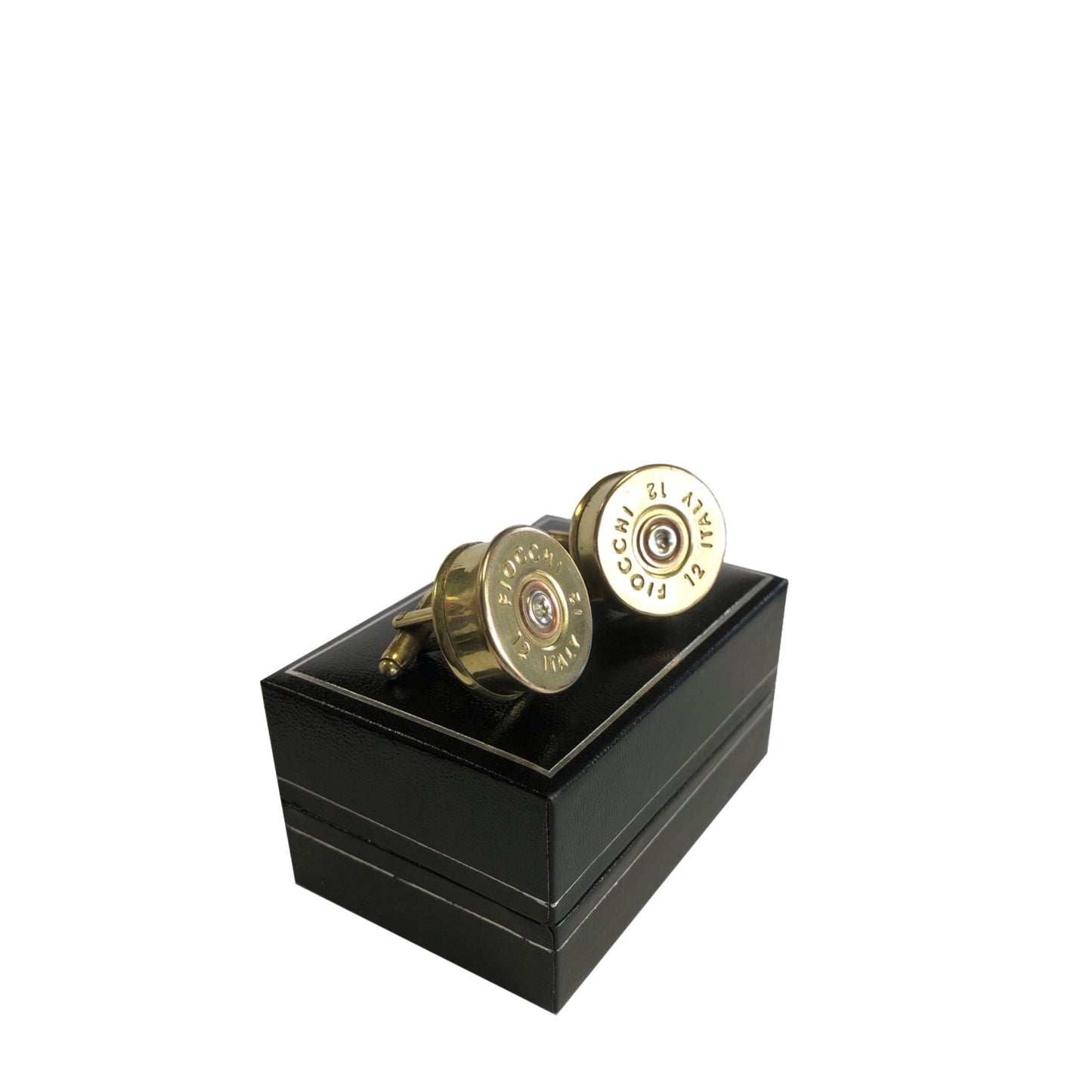 Load image into Gallery viewer, 12 bore shotgun cartridge cufflinks
