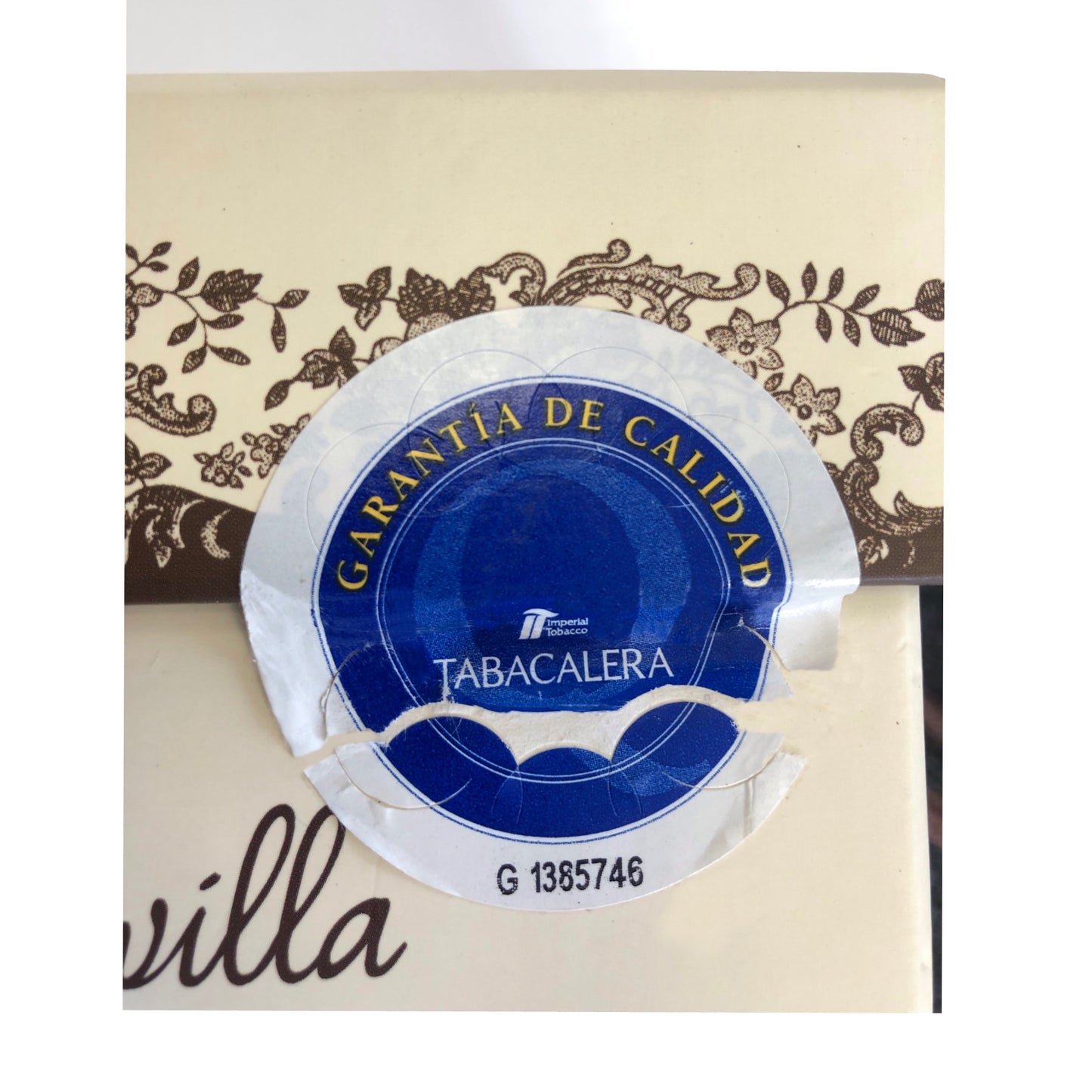 Partagas Serie P No.2 – Serie Sevilla Jar stamp of authenticity